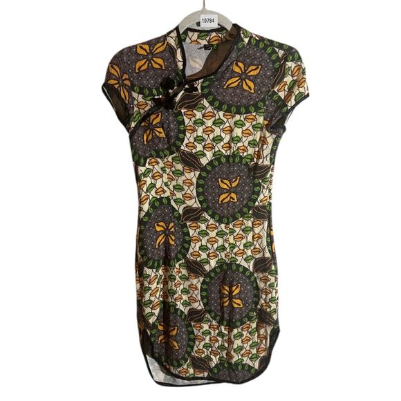 FARM Rio Dresses & Skirts - FARM Rio Green & Yellow Printed Mini Dress